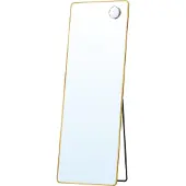 Songmics Spiegel – Rechthoekig – 160 x 50 cm – Lichtgoud