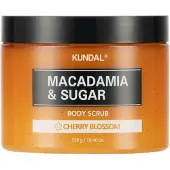 Kundal Macadamia & Sugar Body Scrub Cherry Blossom - 550 g
