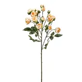 Emerald - Kunstbloem Roos mini 57cm licht peach - Kunstplant voor binnen