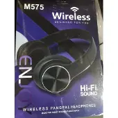 HBS Wireless M575 Over-ear Koptelefoon (zwart) - Draadloze Bluetooth Headset Met Hi-fi Geluid En Microfoon - Comfortabele Hoofdtelefoon Met Usb Oplaadkabel