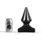 All Black - Extreme Anaal Plug - 21.5 x 10.5 cm - Zwart