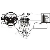 Brodit ProClip houder geschikt voor Citroën C5 2001-2004 Angled mount, LET OP: UITLOPEND ARTIKEL, KAN NIET RETOUR
