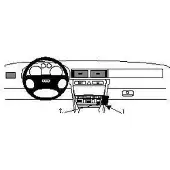 Brodit ProClip houder geschikt voor Audi A6/S6 1998-2004 Angled mount