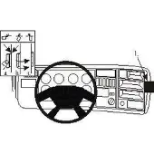 Brodit ProClip houder geschikt voor Scania P-Serie 2005-2017 / R-Serie 2005-2009 Angled mount, Hoog