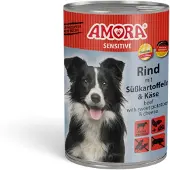 Amora Dog Sensitive 6x400g - Rundvlees & zoete aardappel