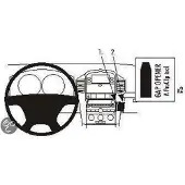 Brodit ProClip houder geschikt voor Chevrolet Captiva 2007-2011 Angled mount