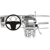 Brodit ProClip houder geschikt voor Saab 9-3 2003-2006 Angled mount