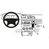 Brodit ProClip houder geschikt voor Opel Zafira A 1999-2004 Angled mount