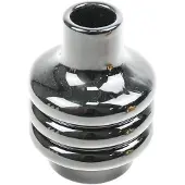 Housevitamin bubbel kandelaar zwart - Zwart / 7 x 7 x 10 cm / Keramiek