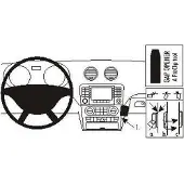 Brodit ProClip houder geschikt voor Mercedes Benz GL-Klasse 2006-2012 Angled mount