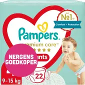 Pampers 4x Premium Care Luierbroekjes Maat 4 (9-15kg) 22 stuks
