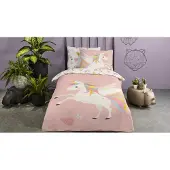 Good Morning Kinder Dekbedovertrek Katoen Renforcé Unicorn - multi 140x200/220cm