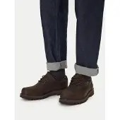 Timberland Heren Waterdichte leren veterschoenen Britton Road donkerbruin (44), Leer, Plat, Casual, Duurzaam TB0A69T9W011