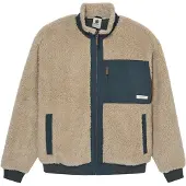 Element - Oak Sherpa Jacket Oat Milk voor Heren van Gerecycled Polyester - Maat S - Beige