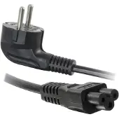 C2G Laptop Power Cord - Câble d'alimentation - IEC 60320 C5 pour CEE 7/7 (M) - CA 250 V - 1 m - moulé - noir - Europe