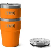Yeti Rambler Stackable Cup 16oz Mag Slider Lid, King Crab Orange, stapelbare thermosbeker met deksel, 473 ml