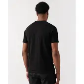 BOSS Heren Zwart RN Slim Fit T-shirt (S), Casual, Korte mouwen, Biologisch katoen 50517970