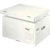 Leitz Opbergdozen Infinity - karton - L formaat - B 420 x D 350 x H 265 mm - wit - 10 stuks