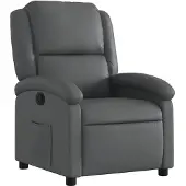 vidaXL Relaxfauteuil grijs kunstleer