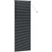 vidaXL Venetiaanse jaloezie Zwart 220 x 85 cm 25 mm Aluminium