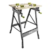 Ryobi RWB02, Draagbare werkbank, bamboe, metaal, zwart, hout, 100 kg, 60,5 cm, 18 cm