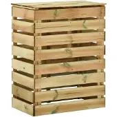 vidaXL Latten tuincomposter Groen 106 x 58 x 110 cm Massief grenenhout