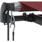 vidaXL Luifel automatisch uittrekbaar 450x350 cm bordeauxrood