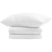 vidaXL Winter Duvet met kussen 2 st Wit Donsveer