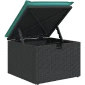 vidaXL 11-delige Loungeset met kussens poly rattan bruin