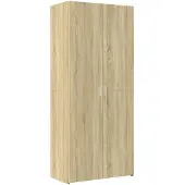 vidaXL Opbergkast 80x42,5x225 cm bewerkt hout sonoma eikenkleurig
