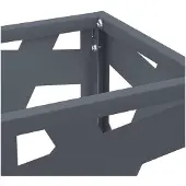 vidaXL Regen Paraplu Stand Antraciet 15,5 x 15,5 x 49 cm Staal