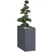 vidaXL Plantenbak 40x80x80 cm staal antracietkleurig