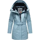 NAVAHOO Winterparka lichtblauw / zwart