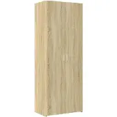 vidaXL Opbergkast 70x42,5x225 cm bewerkt hout sonoma eikenkleurig