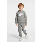 Nike Joggingpak 'CLUB FLEECE' grijs gemêleerd / wit