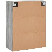 vidaXL Wandkast, grijs Sonoma, 69,5 x 34 x 90 cm