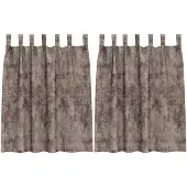 vidaXL Velvet Gordijnen 2 st Cappuccino 140 x 140 cm Fluweel