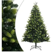 vidaXL Kunstkerstboom met scharnieren en standaard 120 cm