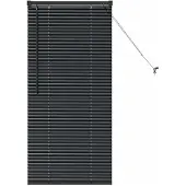 vidaXL Venetiaanse jaloezie Zwart 175 x 60 cm 25 mm Aluminium