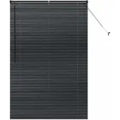 vidaXL Venetiaanse Jaloezieën Zwart 220 x 120 cm Aluminium