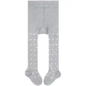 Falke Little Dot slijtvast huidvriendelijk katoen panty baby grijs - maat 62-68