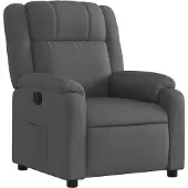 vidaXL Relaxfauteuil donkergrijze stof
