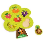 Janod Puzzle en bois Arbre fruitier 6 pièces