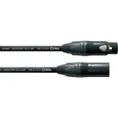 Cordial XLR Verbindingskabel [1x XLR-bus - 1x XLR-stekker] 3 m Zwart Cordial CPM 3 FM-FLEX
