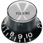 Boston KB-134-V Bellknop SG Model - Zwart met Chroomkap, Voor Volume Aansturing