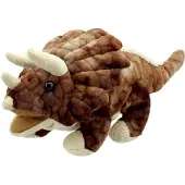 The Puppet Company dinosaurus handpop - Baby Dinos Triceratops pluche speelgoed.