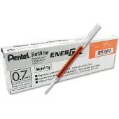 Pentel Vervangingsmine LR7 voor vulpennen, oranje, verpakking met 12 stuks