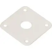 Boston JP-100-W jack plate vierkant plat kunststof wit