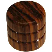 Boston KWZ-350 Houten Dome Knop met Zebra Patroon - 19x18mm