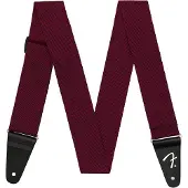 Fender 991445406 gitaarriem, 5cm. breed, zwart/rood